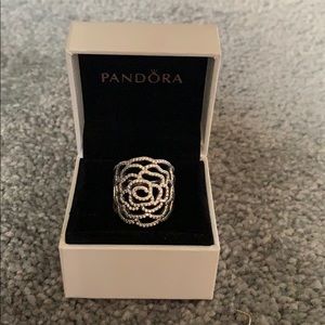 Pandora Shimmering Rose Ring